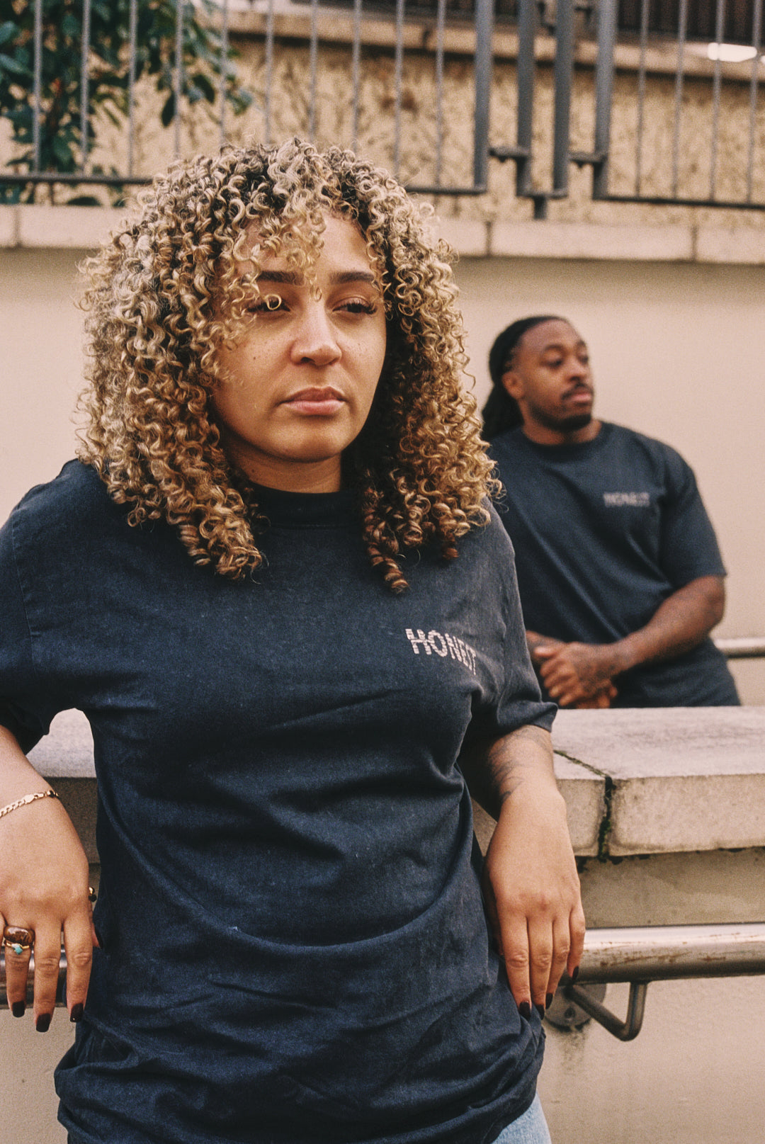 WORDSEARCH T- SHIRT - WASHED NAVY (UNISEX)