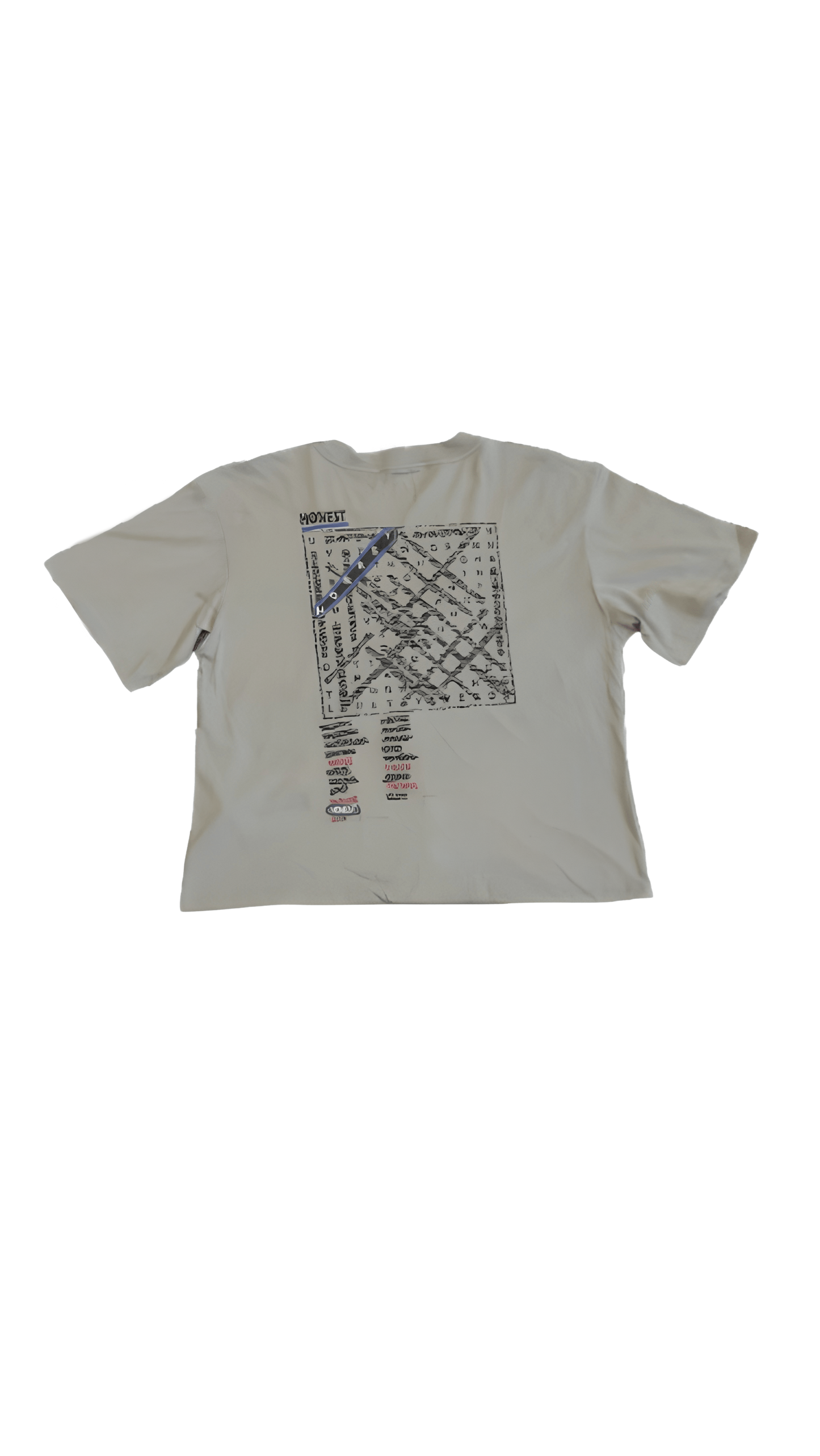 WORDSEARCH T- SHIRT - GREY (WOMENS)