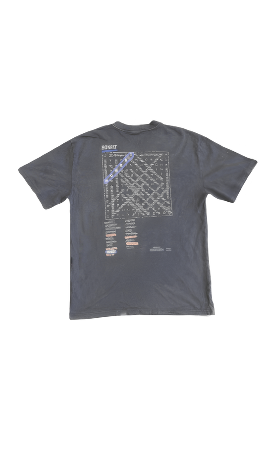 WORDSEARCH T- SHIRT - WASHED NAVY (UNISEX)